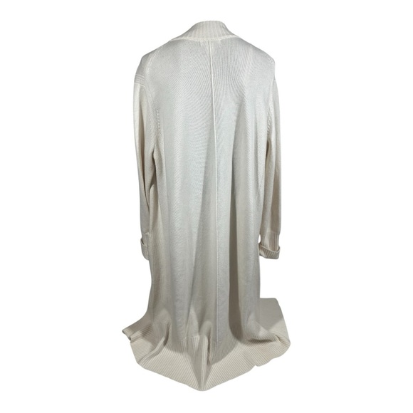 Athleta Alpine Spirit Wrap Ivory Cardigan Duster Medium  Wool/Cashmere 882542-02 - Picture 7 of 11